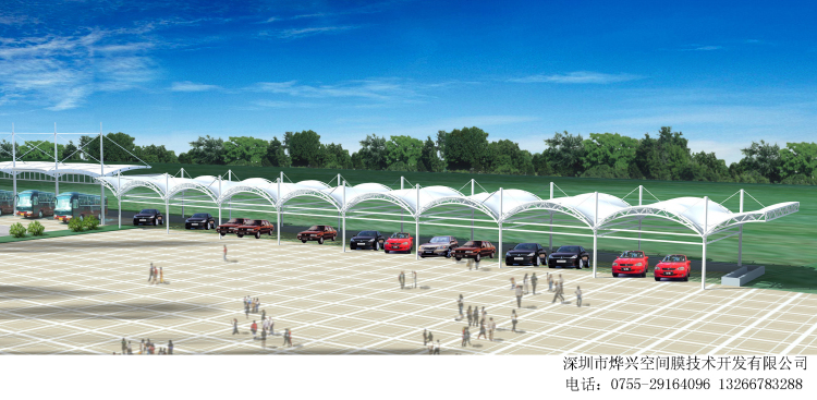 烏云遮不住太陽，鋼結(jié)構(gòu)車棚不怕火煉！